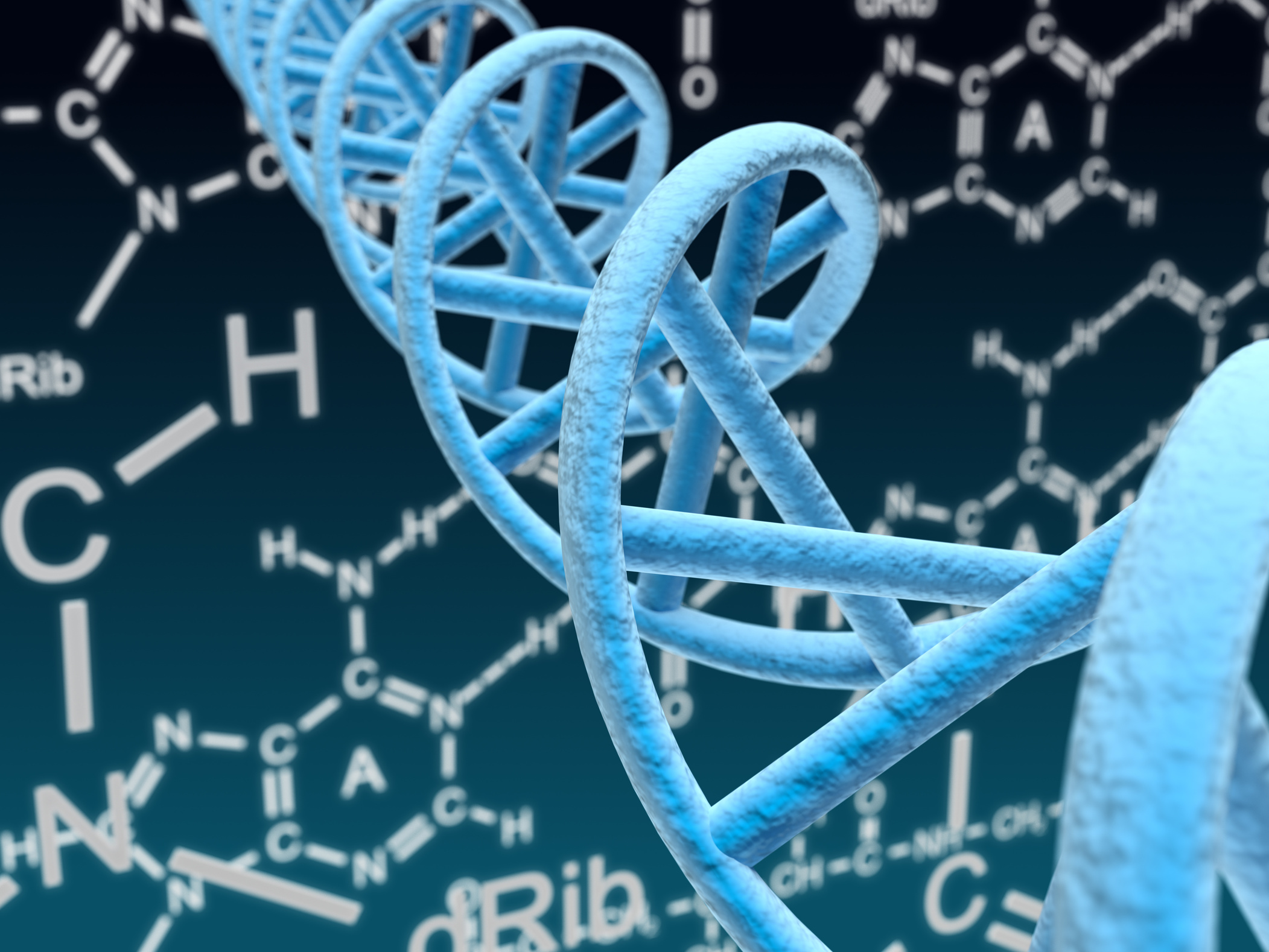 Abstract DNA chemical formula